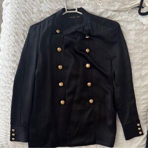 Balmain Black Jacket with Gold Accents